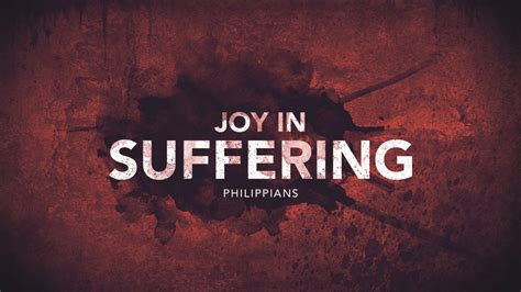 O joy of suffering To .